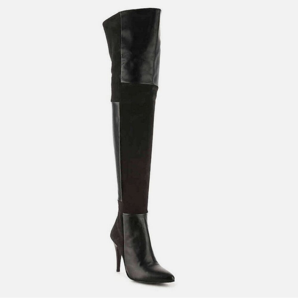 Charles David Kris Over The Knee Leather Suede Boots